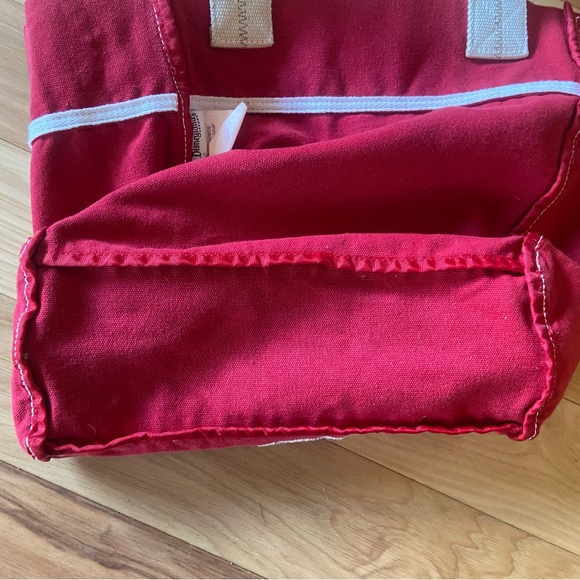 Vintage Disney Canvas Tote Red Embroidered Disneyland Bag Mickey Mouse EUC - Picture 6 of 6